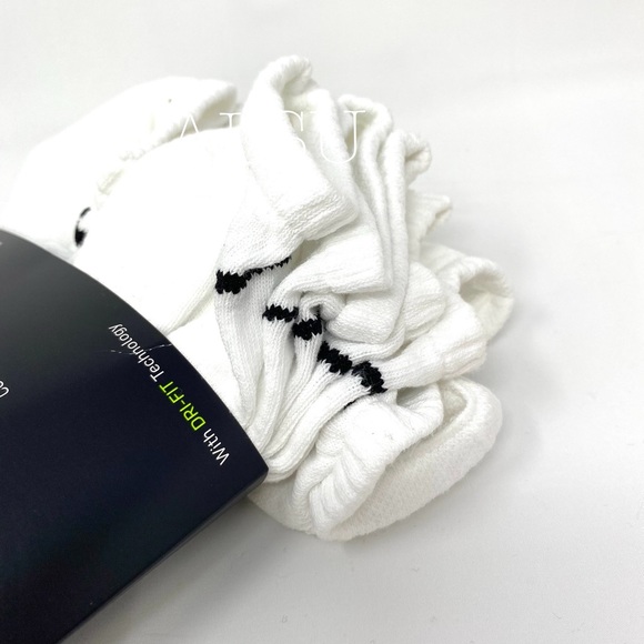 Nike Everyday Cotton Cushioned 6Pack Socks White M - Picture 6 of 7